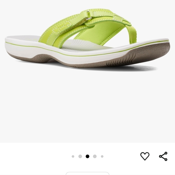 Neon green thong sandals /flip flops - Picture 2 of 7